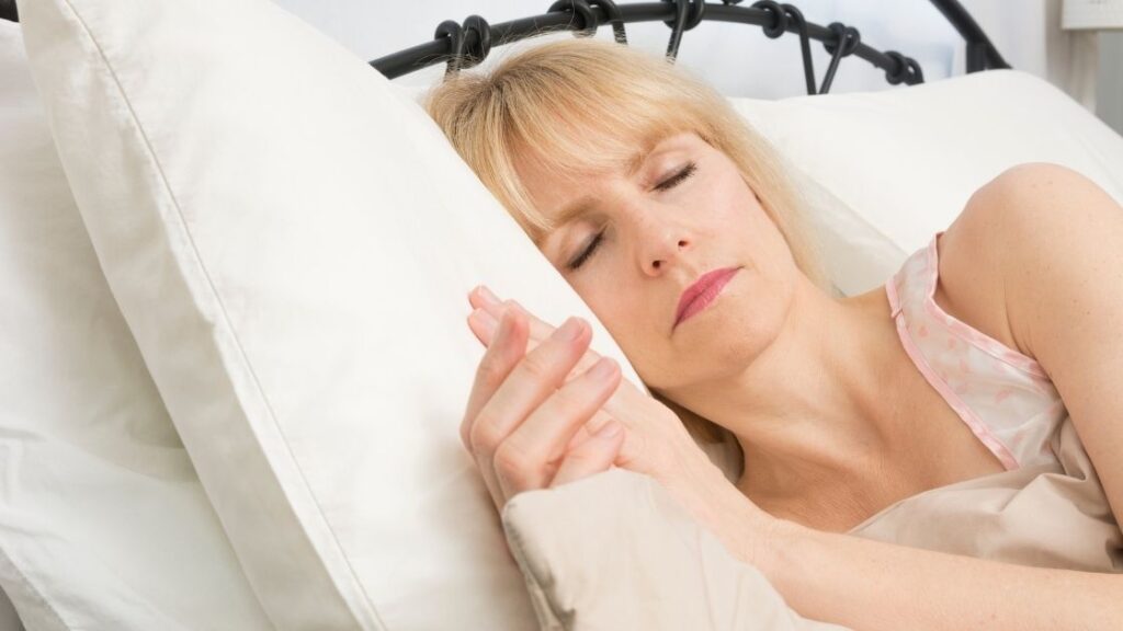 aged female sleep