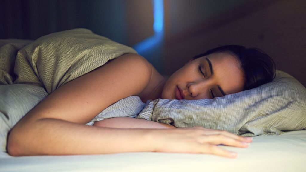 Sleep well to reduce stress belly