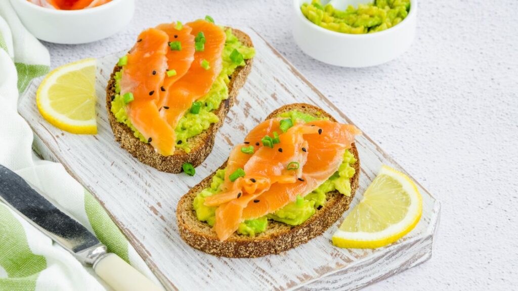 Salmon with avocado