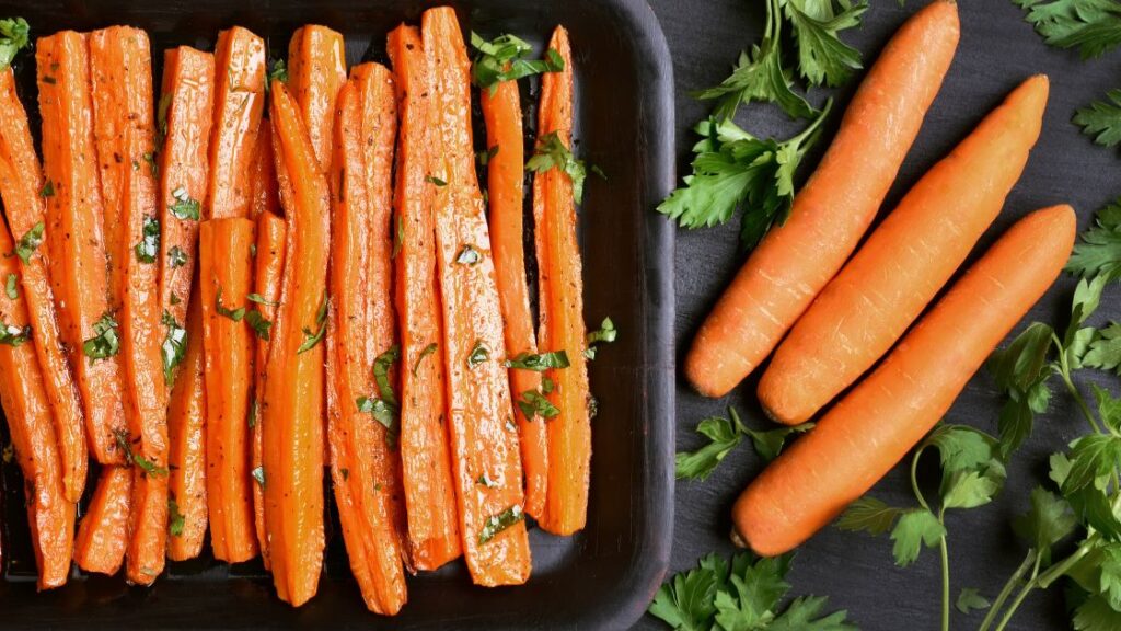 Roasted Carrot Salad with Honey Drizzle