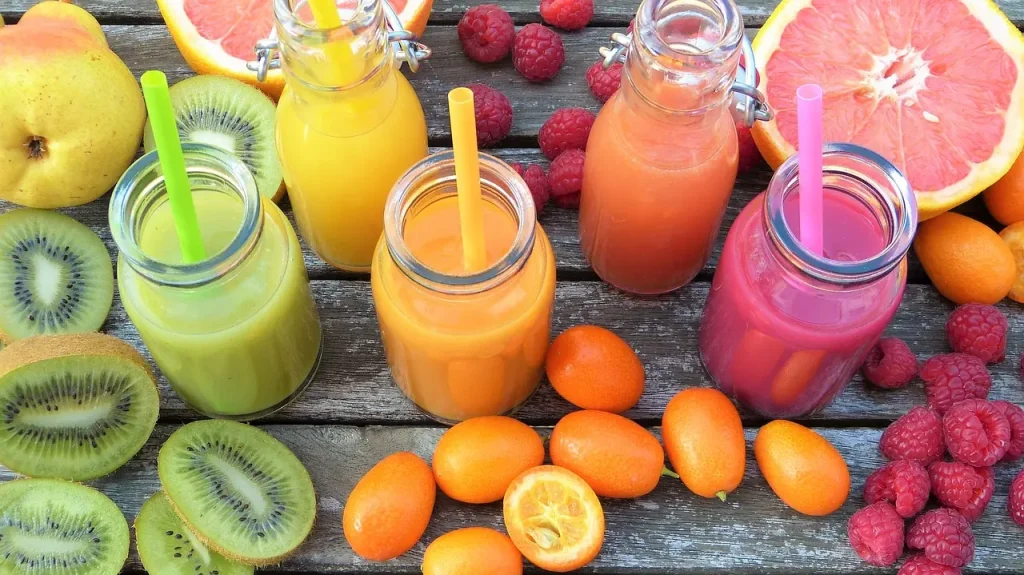 Smoothies- non acidic fruit juices